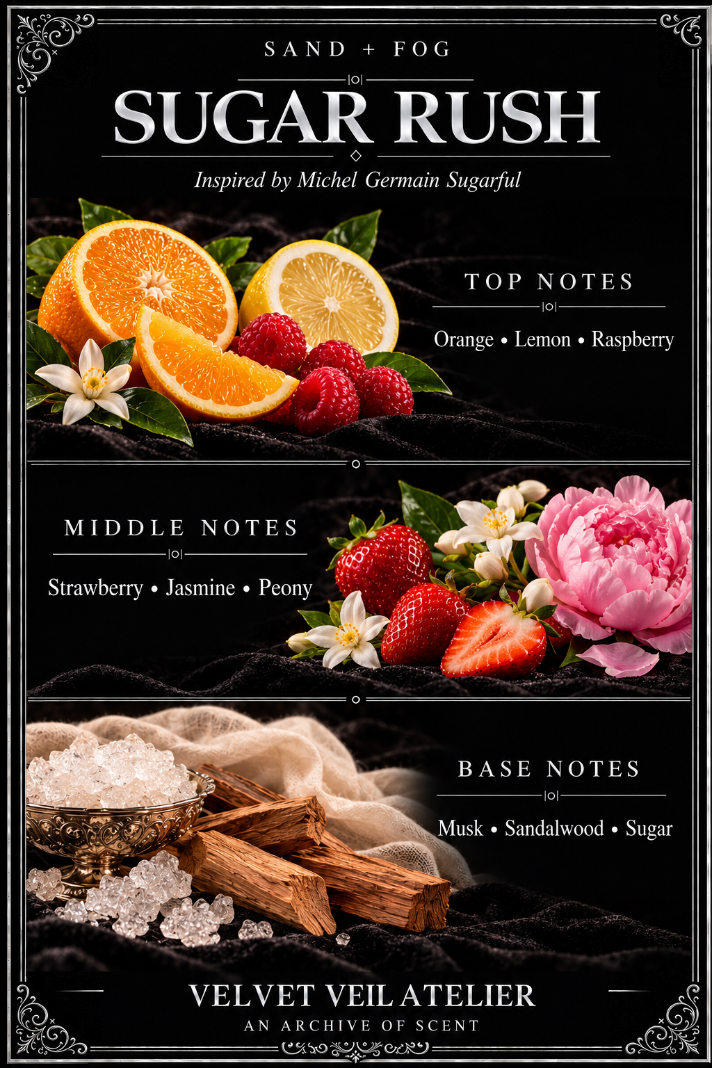 Sand + Fog Sugar Rush Perfume Oil Decant | Inspired by Michel Germain Sugarful