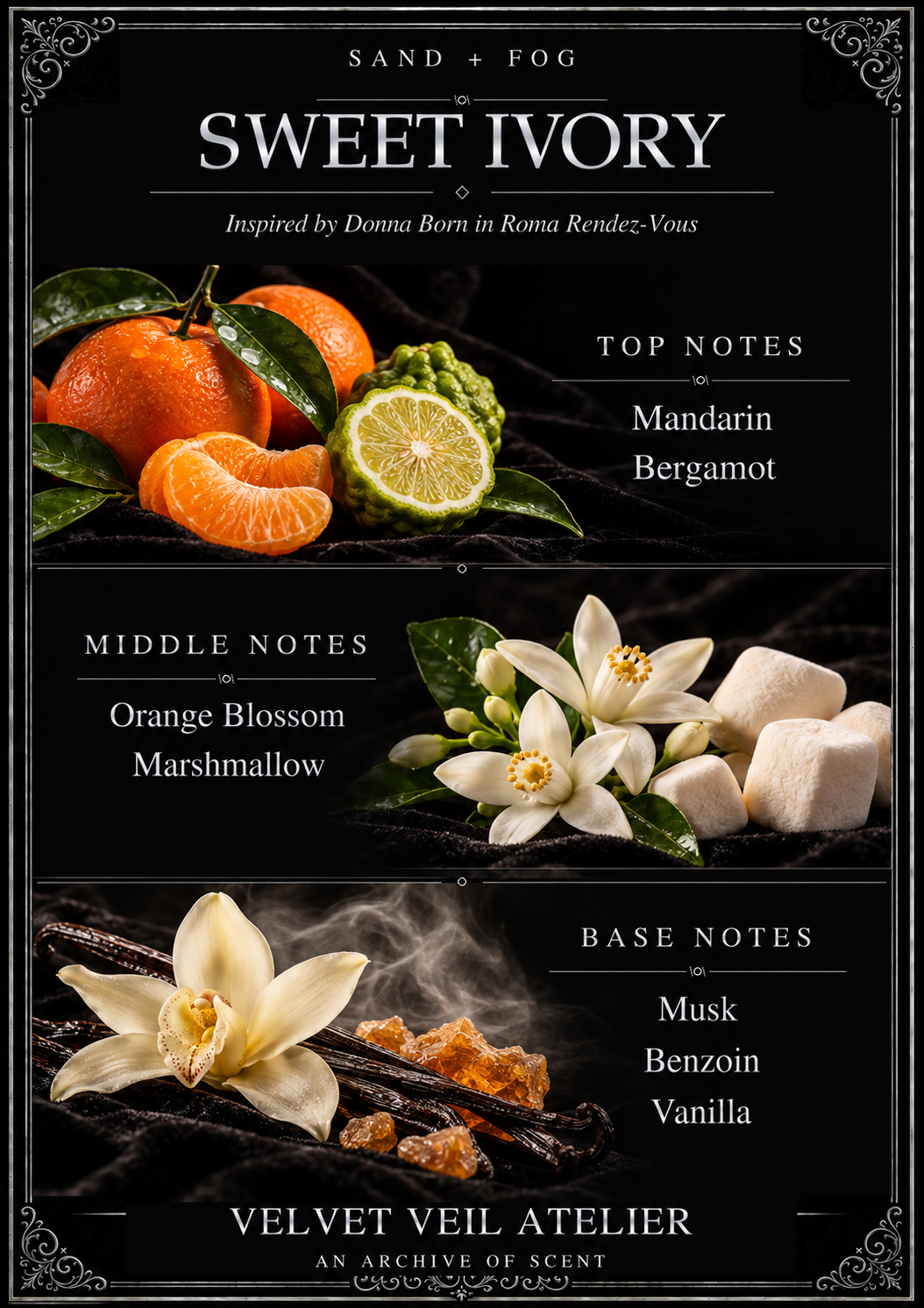Sand + Fog Sweet Ivory Perfume Oil Decant | 2 mL & 5 mL